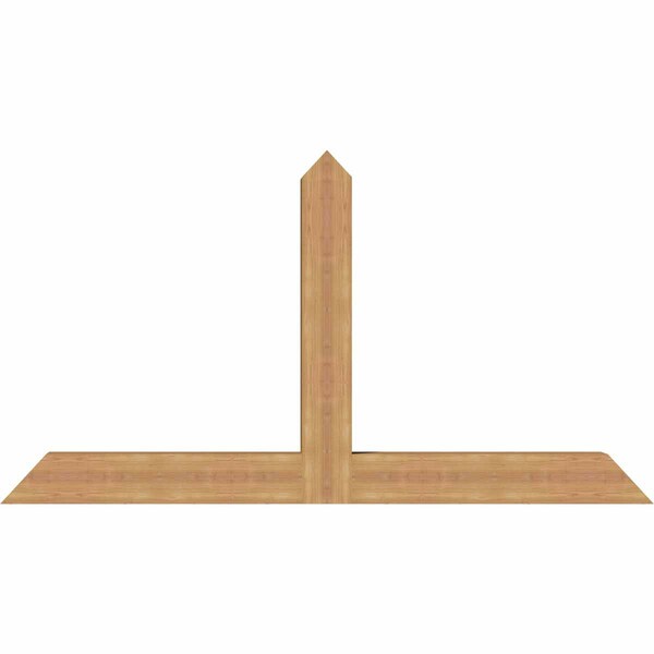 Ekena Millwork Portland Timber Gable Bracket, Western Red Cedar, 72"W x 39"H x 5 1/2"D x 5 1/2"F, 13/12 Pitch GBW072X39X0606POR00SWR - main